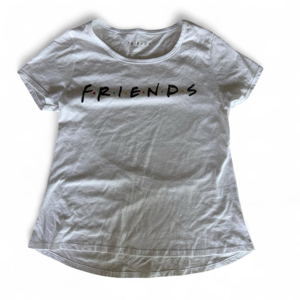 FRIENDS White Tee with Black Logo